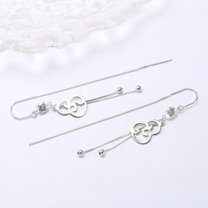 National Style Gourd New Earrings Temperament Silver Jewelry