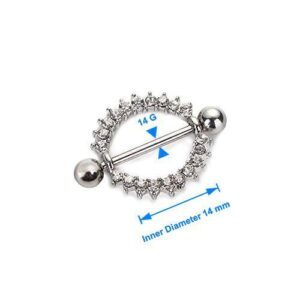 Punk style body piercing jewelry
